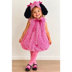 Princess Paradise Pinkie Poodle Costume 18M 2T Toddler Chenille Pink Puppy Dog